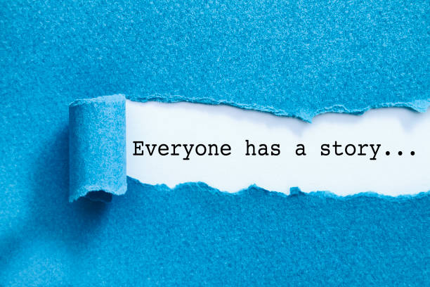 Everyone has a story written under torn paper.